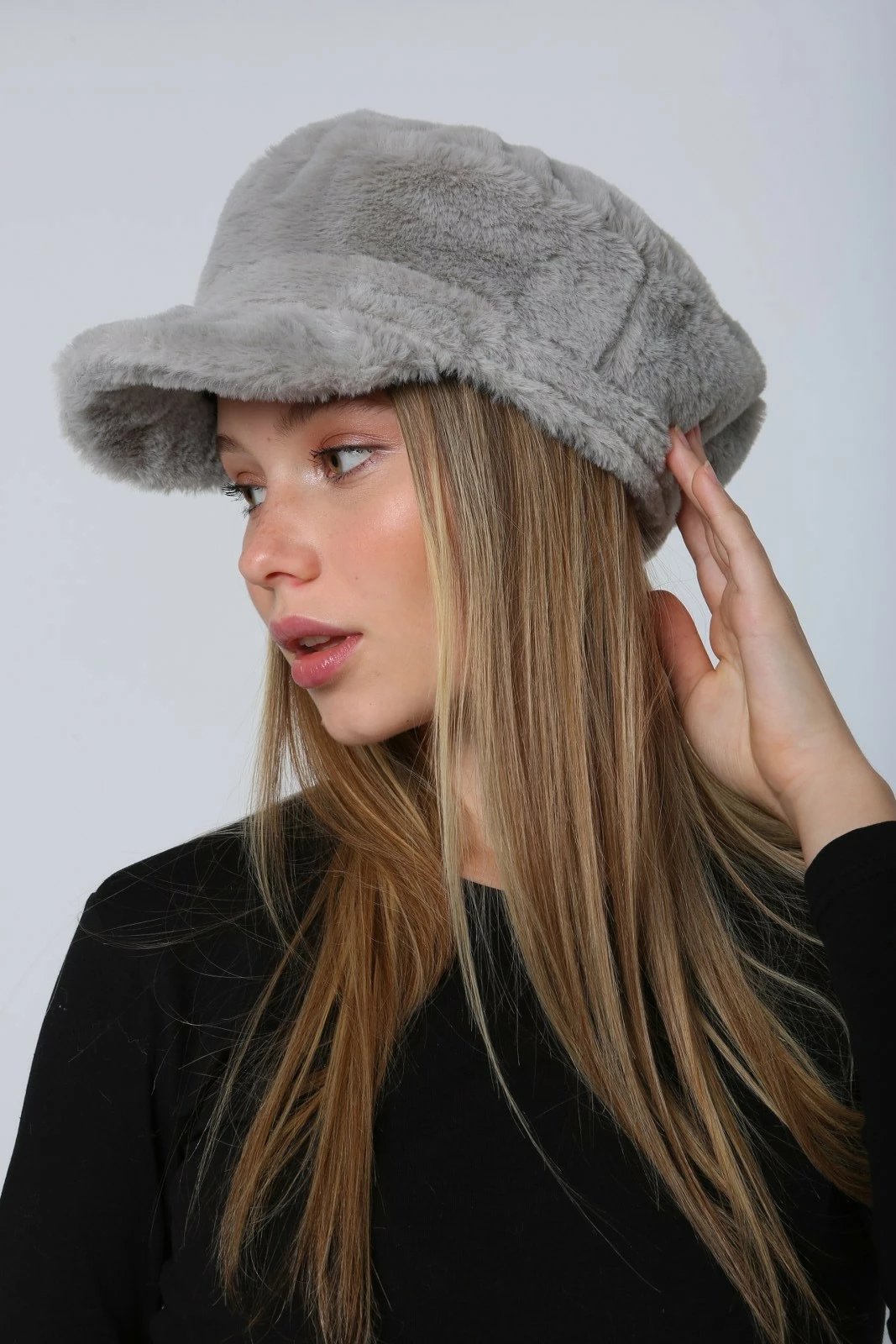 Kapelë për gra, ngjyrë gri, Jumeon, Spk1128