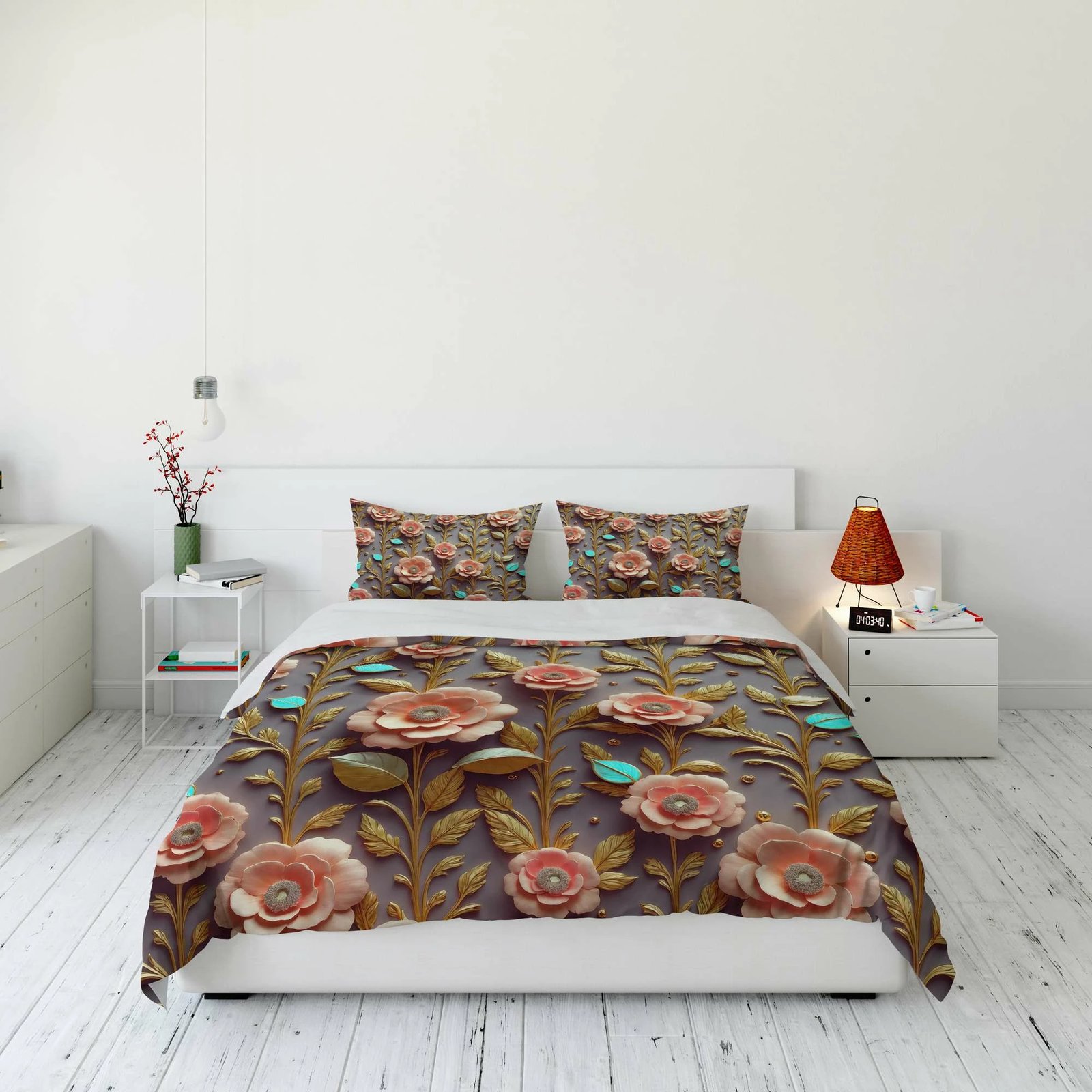 Set mbulesë për jorgan Super King, shumëngjyrësh, L'essentiel, FLW_DVT25-28 (3 pjesë)