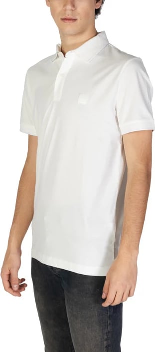 Maicë polo Boss për meshkuj, e bardhë