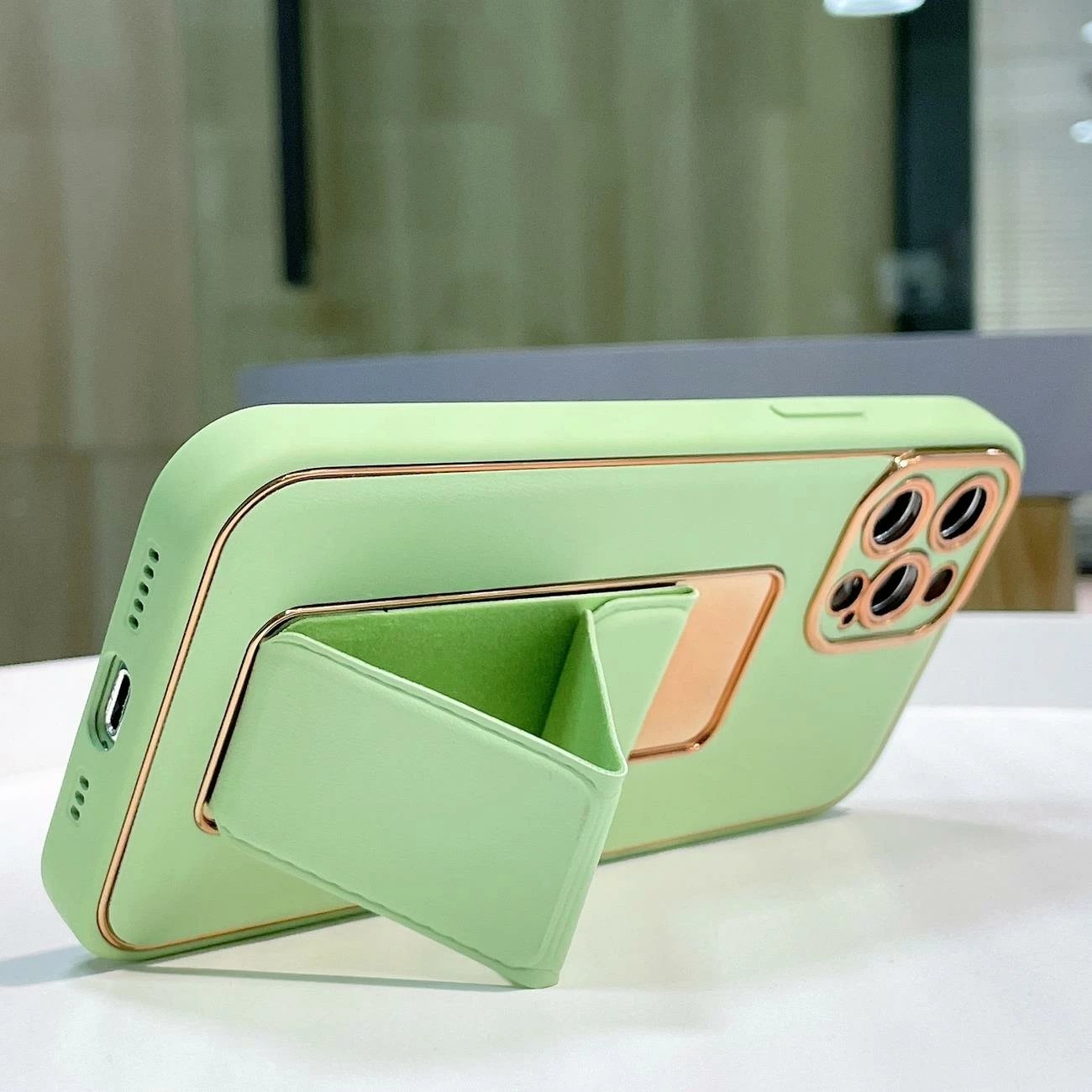 Mbështjellës Hurtel Kickstand Case për Samsung Galaxy A13, silikon, kaltër Mbështjellës Hurtel Kickstand Case për Samsung Galaxy A13, silikon, kaltër