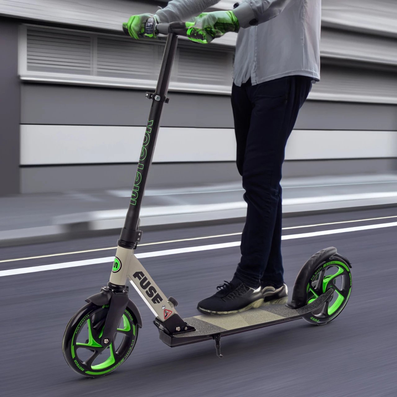Trotinet Meteor unisex, i gjelbër