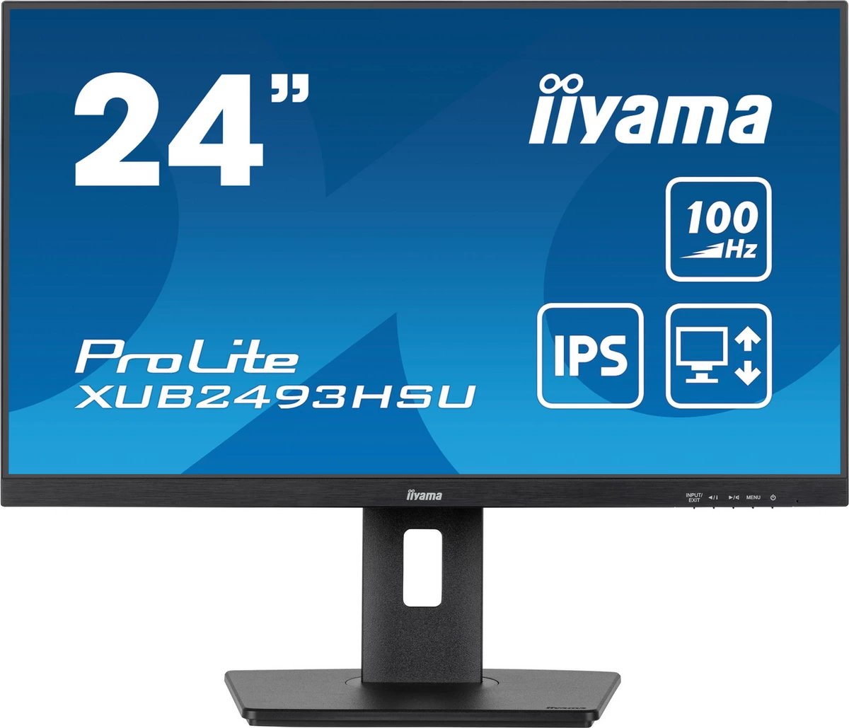 Monitor IIYAMA XUB2493HSU-B7 24" 100Hz IPS, e zezë