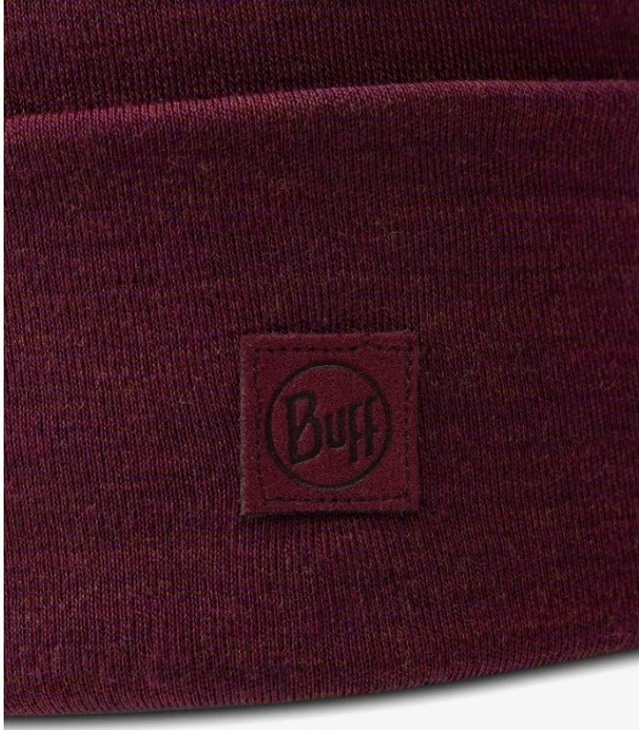 Kapelë e trashë merino Buff unisex, e kuqe