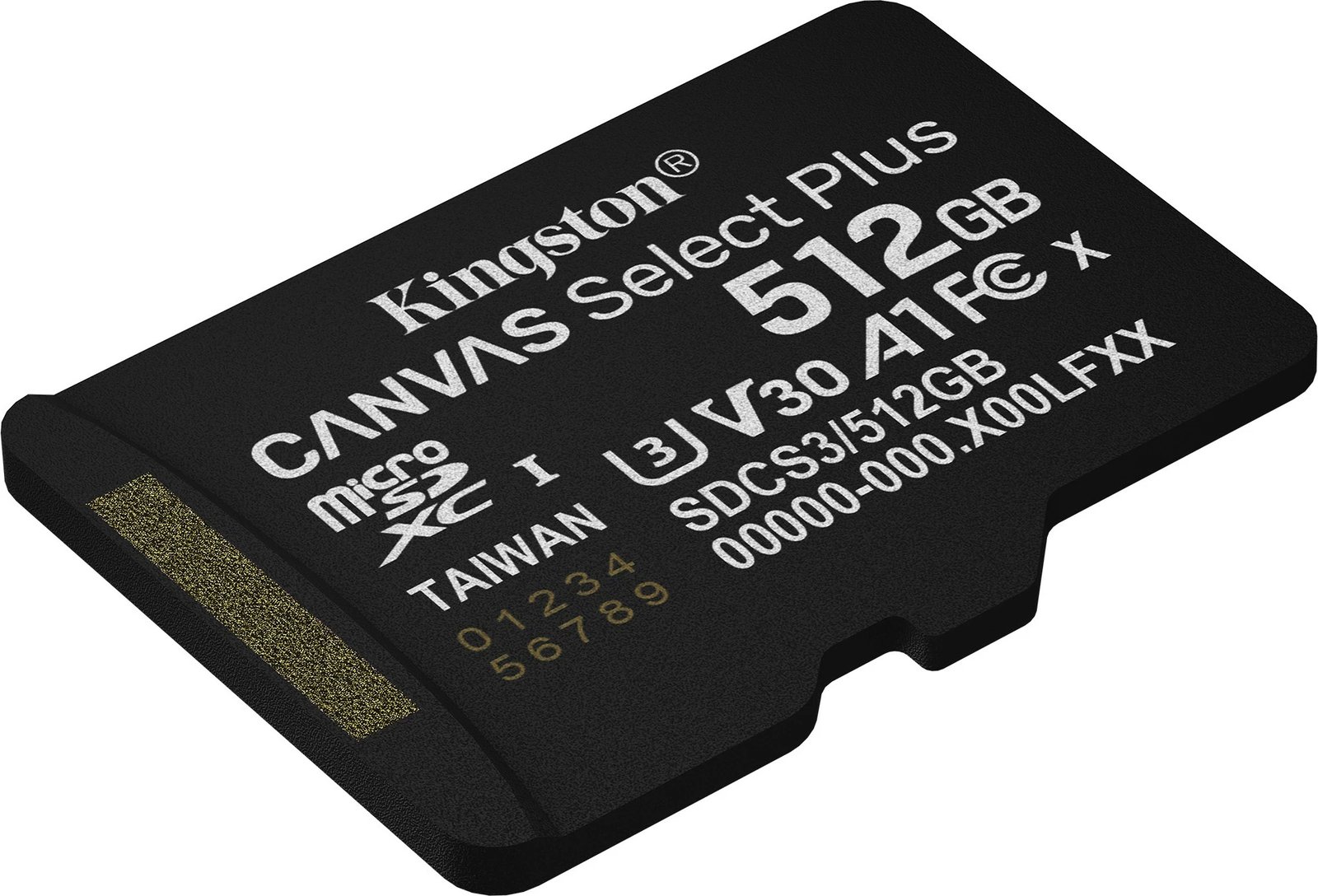 Kartelë microSDXC Kingston Canvas Select Plus Gen3 512GB me adapter, e zezë