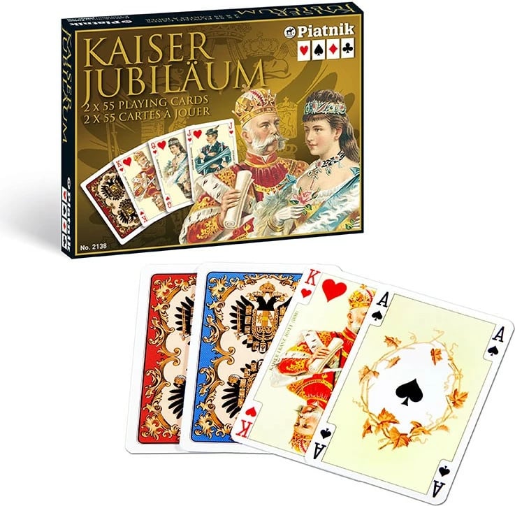 Letra loje Piatnik Imperial Kaiser, 2 kuverta, 55 letra secila, në kuti elegante
