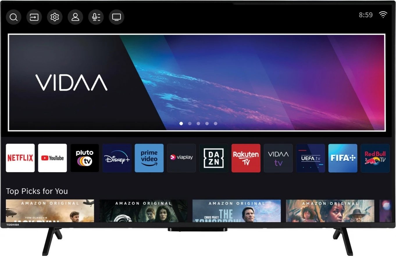 Televizor QLED Toshiba 50QV2463DG, 50 inç, Ultra HD 4K, Smart TV, i zi