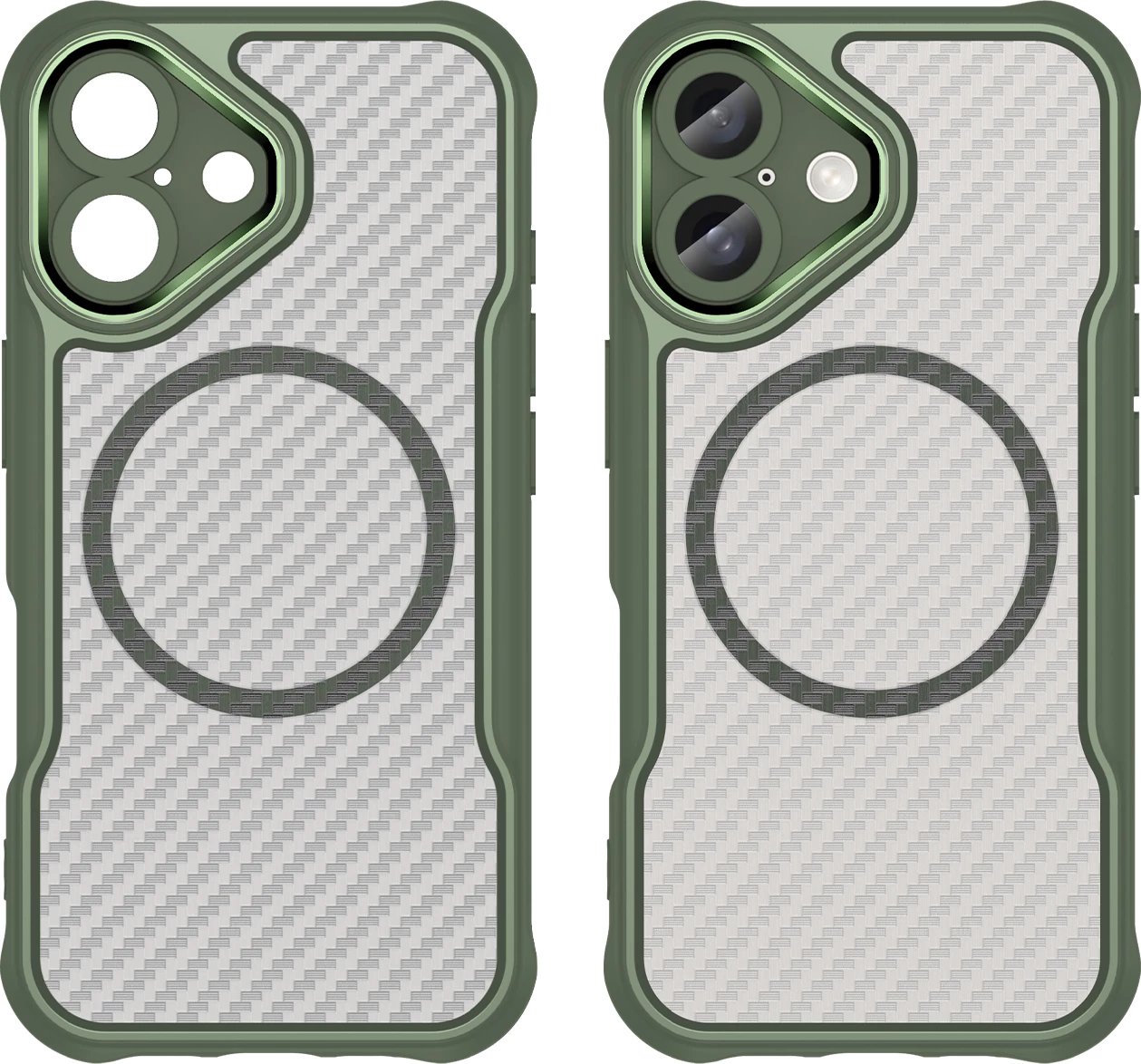 Mbështjellës Hurtel Leading Series MagSafe për iPhone 16 Plus, TPU, i gjelbër