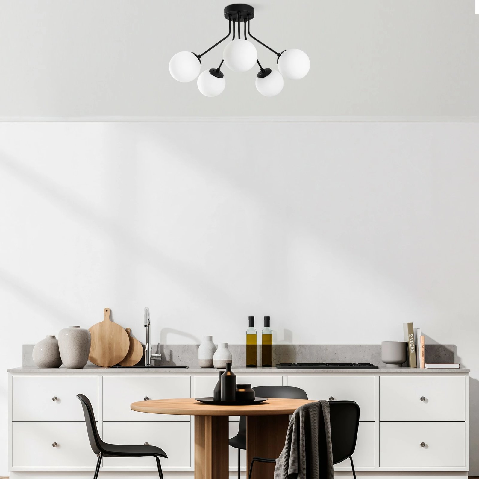 Llambë tavani Opviq, Orıon - 13960, e zezë, 62x40cm