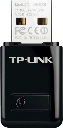 adapter Wi‑Fi USB, TP-Link, TL-WN823N, 300 Mb/s, me WPS, i zi