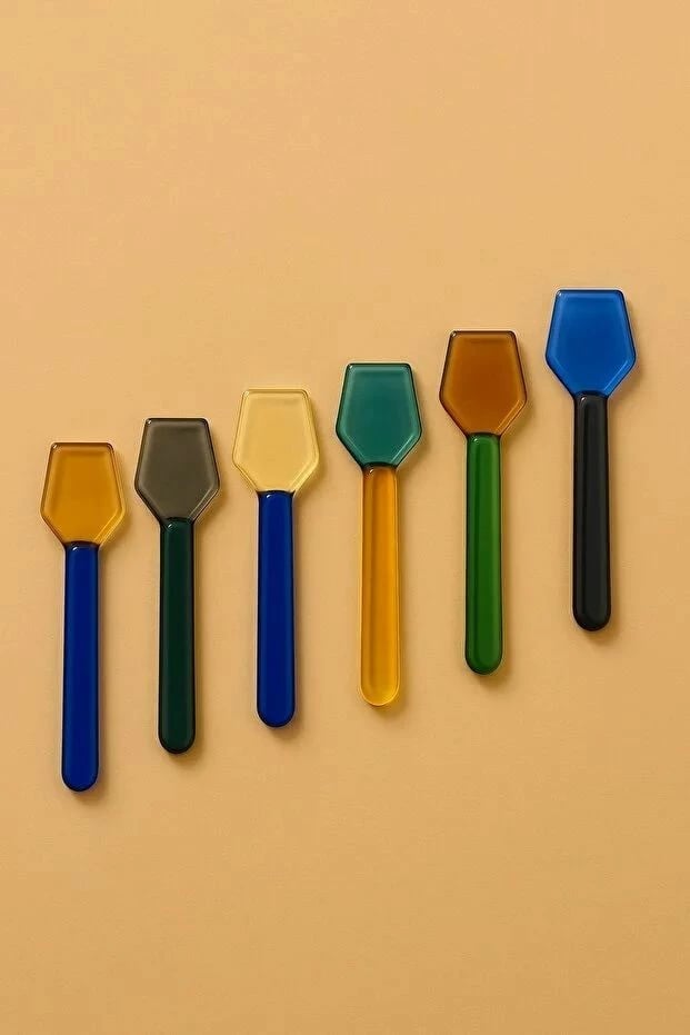 Set lugësh prej qelqi, 6 copë, Hermia Concept, PODI251425