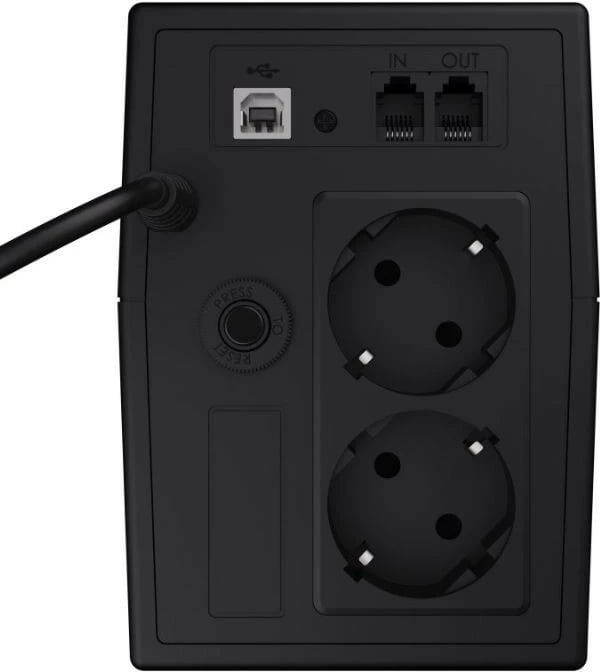 Kasë UPS Green Cell UPS01LCD, 600VA 360W, me ekran LCD, e zezë