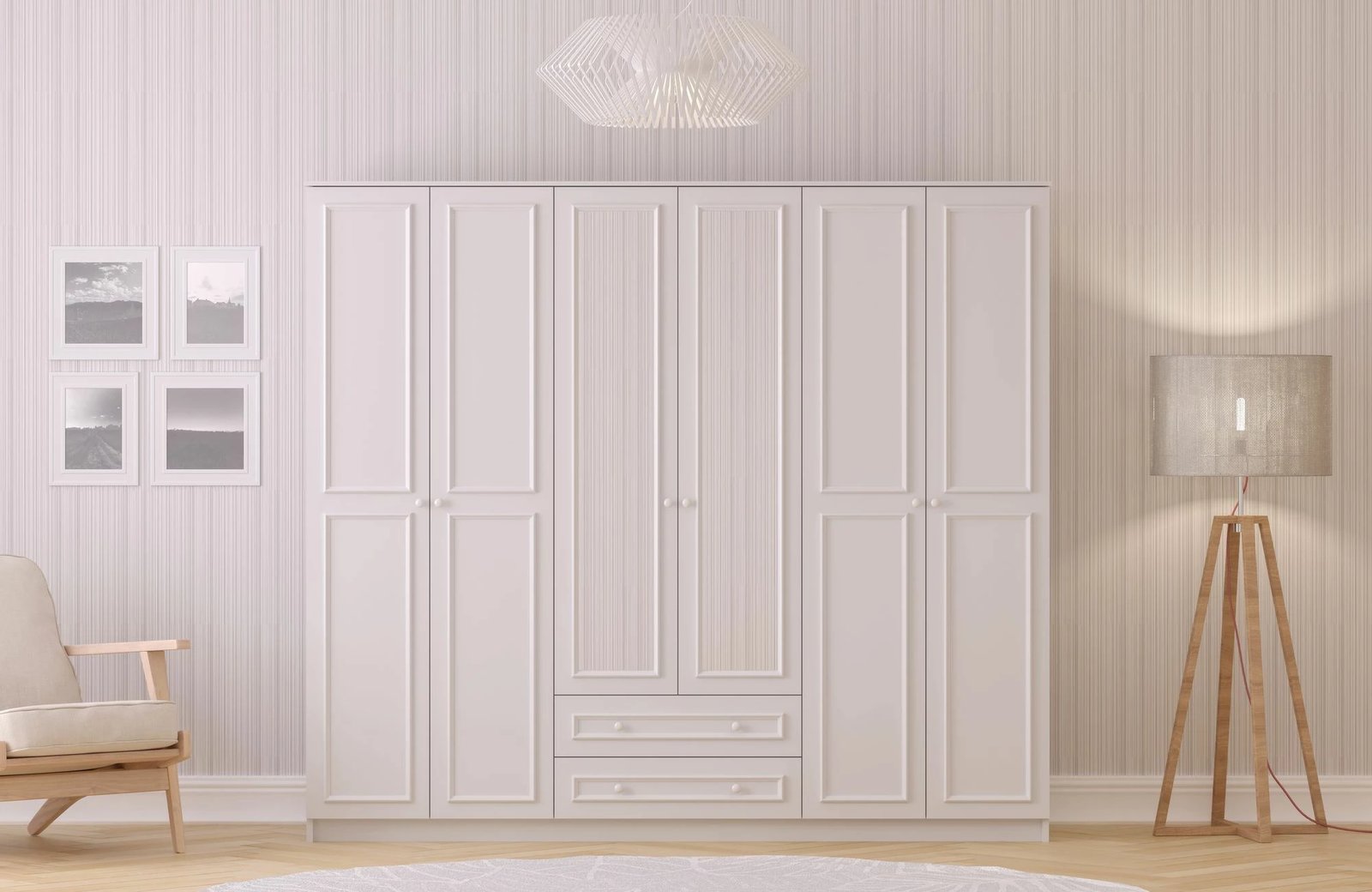 Dollap Skye Decor, ngjyrë e bardhë mat, RB-186-04