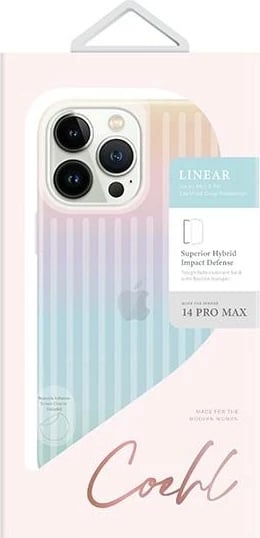 Mbështjellës UNIQ Coehl Linear për iPhone 14 Pro Max, iridescent