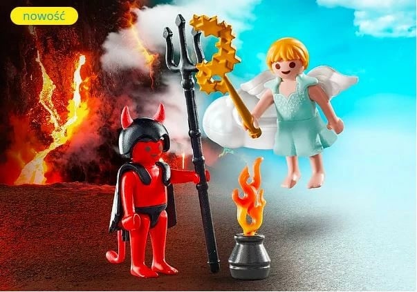 Set figurina Playmobil Special Plus 71170, engjëll dhe djall, 15 pjesë
