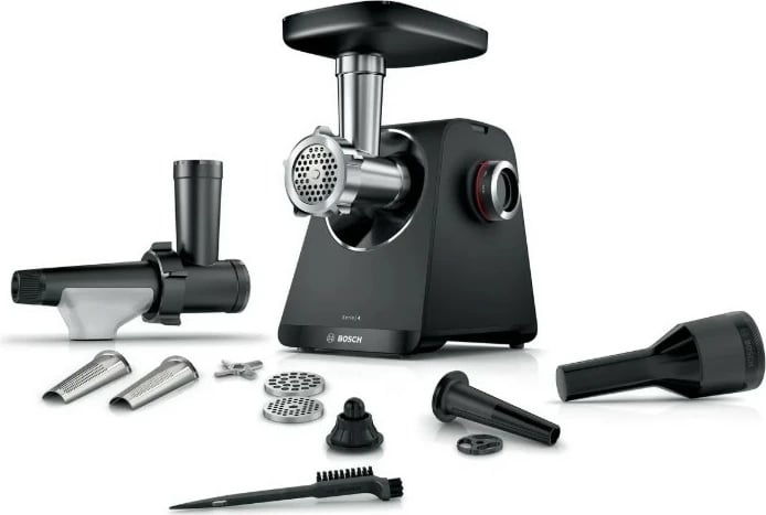 Mulli mishi Bosch Series 4 MFWS435B 1900W 2.5 kg/min me kthim të kundërt, e zezë/argjendtë