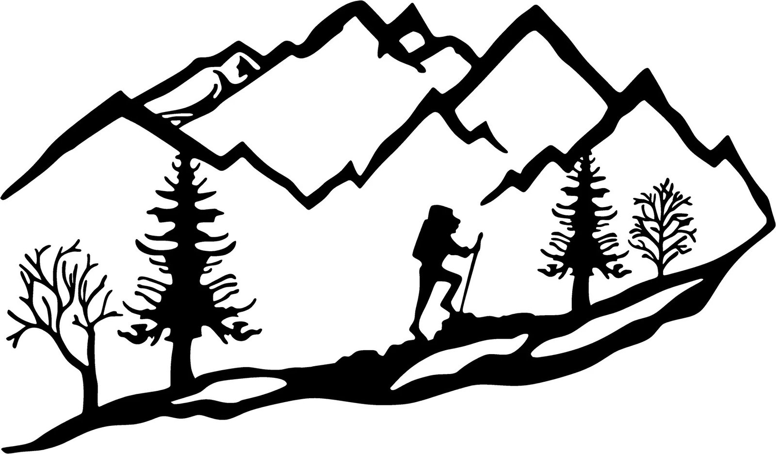 Aksesor dekorativ metalik për mur, skenë alpinizmi, Wallity, ngjyrë e zezë, 90x45cm