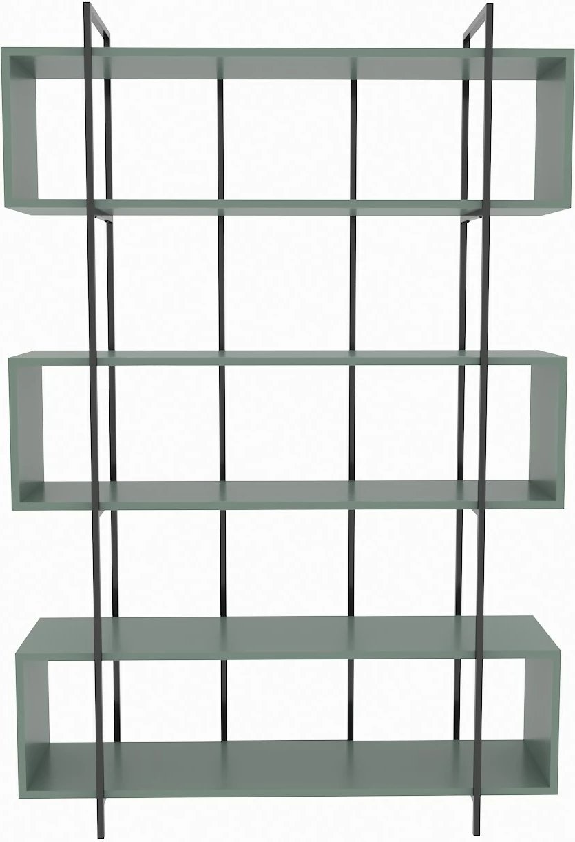 Raft librash Hanah Home, Bruti, ngjyrë e gjelbër dhe e zezë