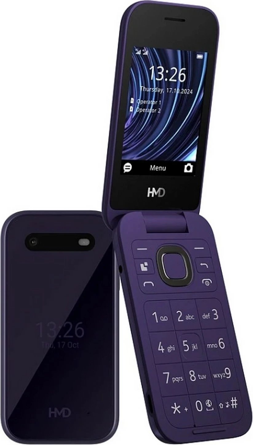 Celular HMD 2660 Flip TA-1711 Dual SIM, 128MB, 64MB RAM, 4G LTE, filet