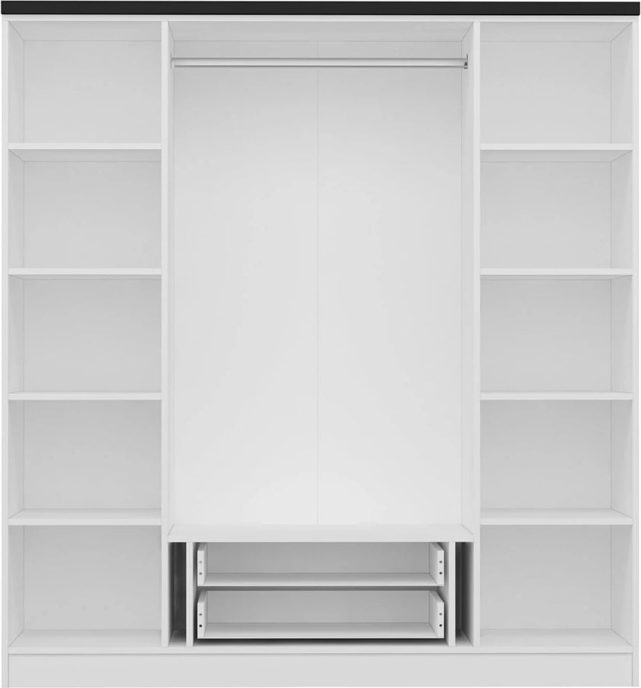 Dollap Hanah Home, Kale Plus - 3908, ngjyrë e bardhë