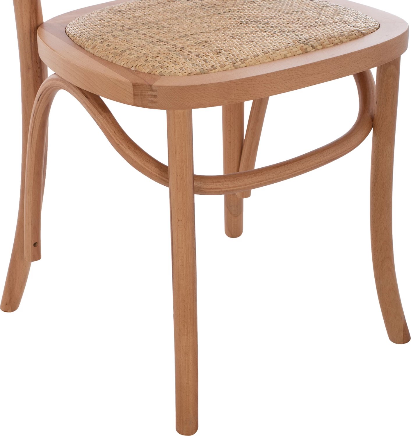 Karrige profesionale SLOAN, dru ahu, shpinë e perforuar, FH8915.21, natyrale, 45x48x88H cm