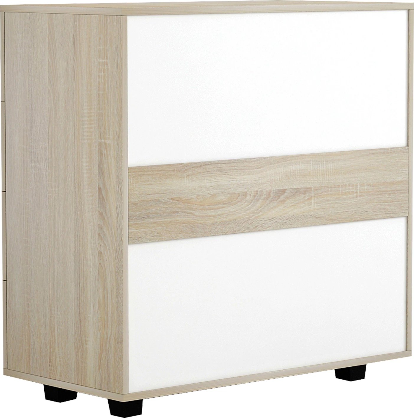 Komodinë me 4 sirtarë, sonoma, melaminë, FH8996.01, 80x40x83H