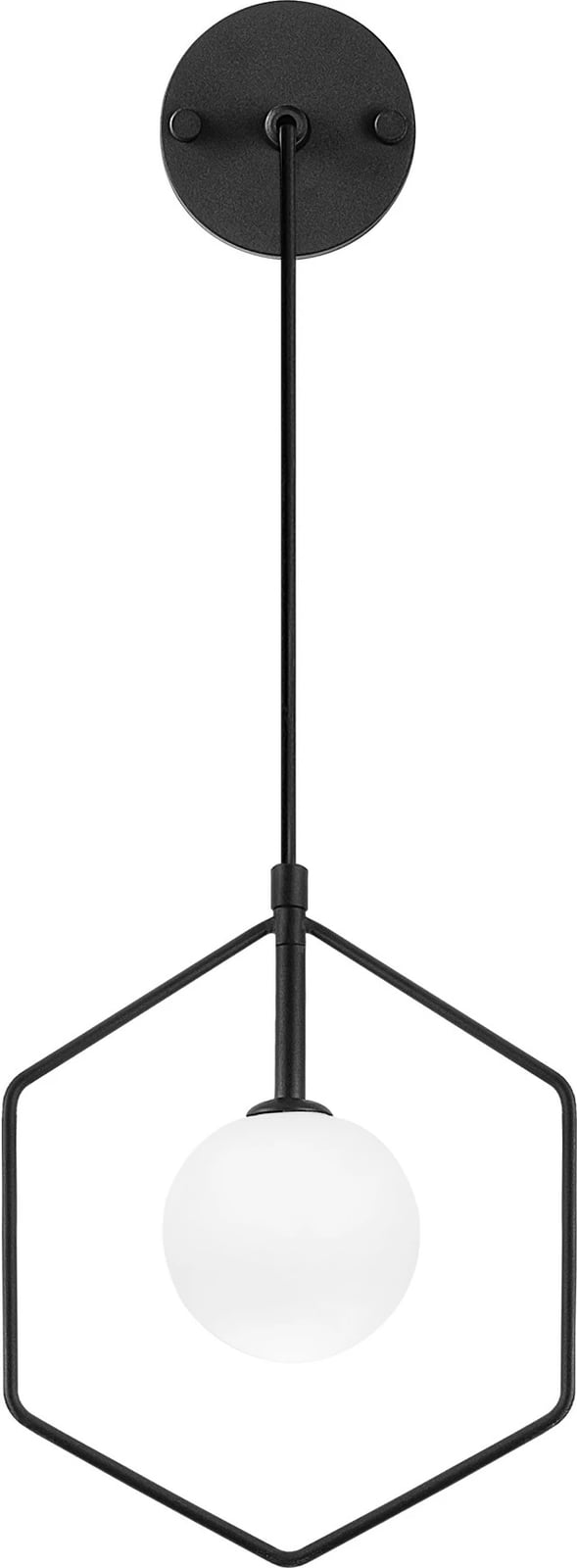 Llambë muri Opviq, Geometri - 11105, e zezë dhe e bardhë