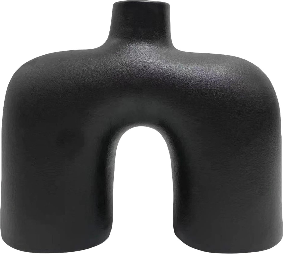 Dekor tavoline prej qeramike, ngjyrë e zezë mat, ISIL FH4600.02, 27x9x23 cm Dekor tavoline prej qeramike, ngjyrë e zezë mat, ISIL FH4600.02, 27x9x23 cm