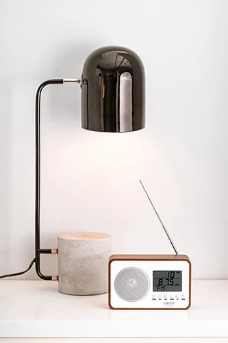 Radio dixhitale, Camry, CR 1153, FM, ekran LCD i madh, alarm, termometër, kalendar, 3W, kafe/bardhë