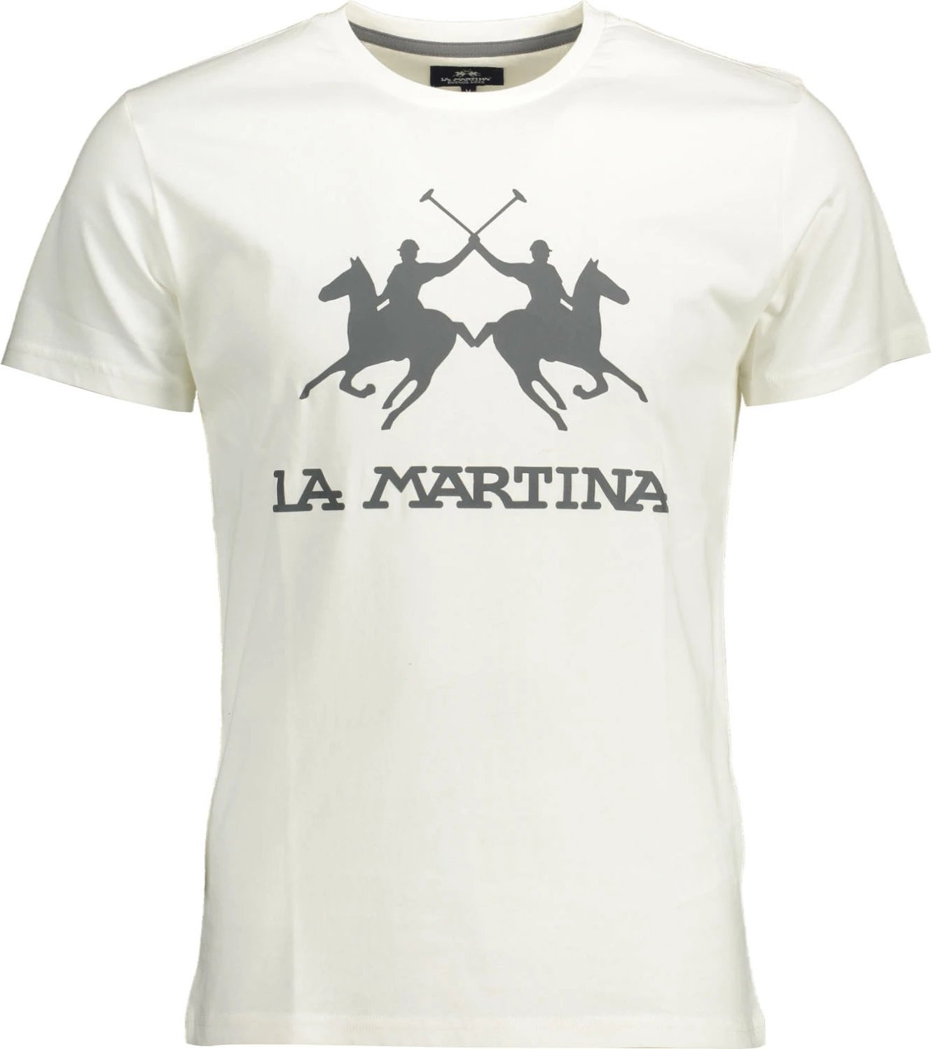 Maicë për meshkuj LA MARTINA me mëngë të shkurta, e bardhë