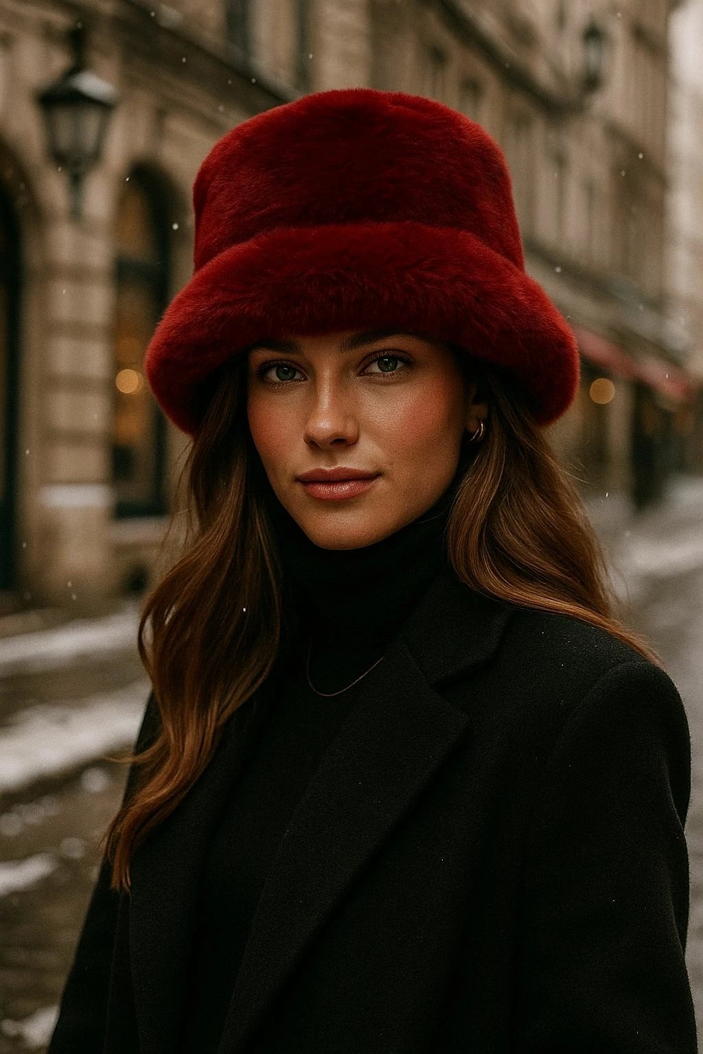 Kapelë për gra, ngjyrë burgundy, Jumeon, Spk1102-1