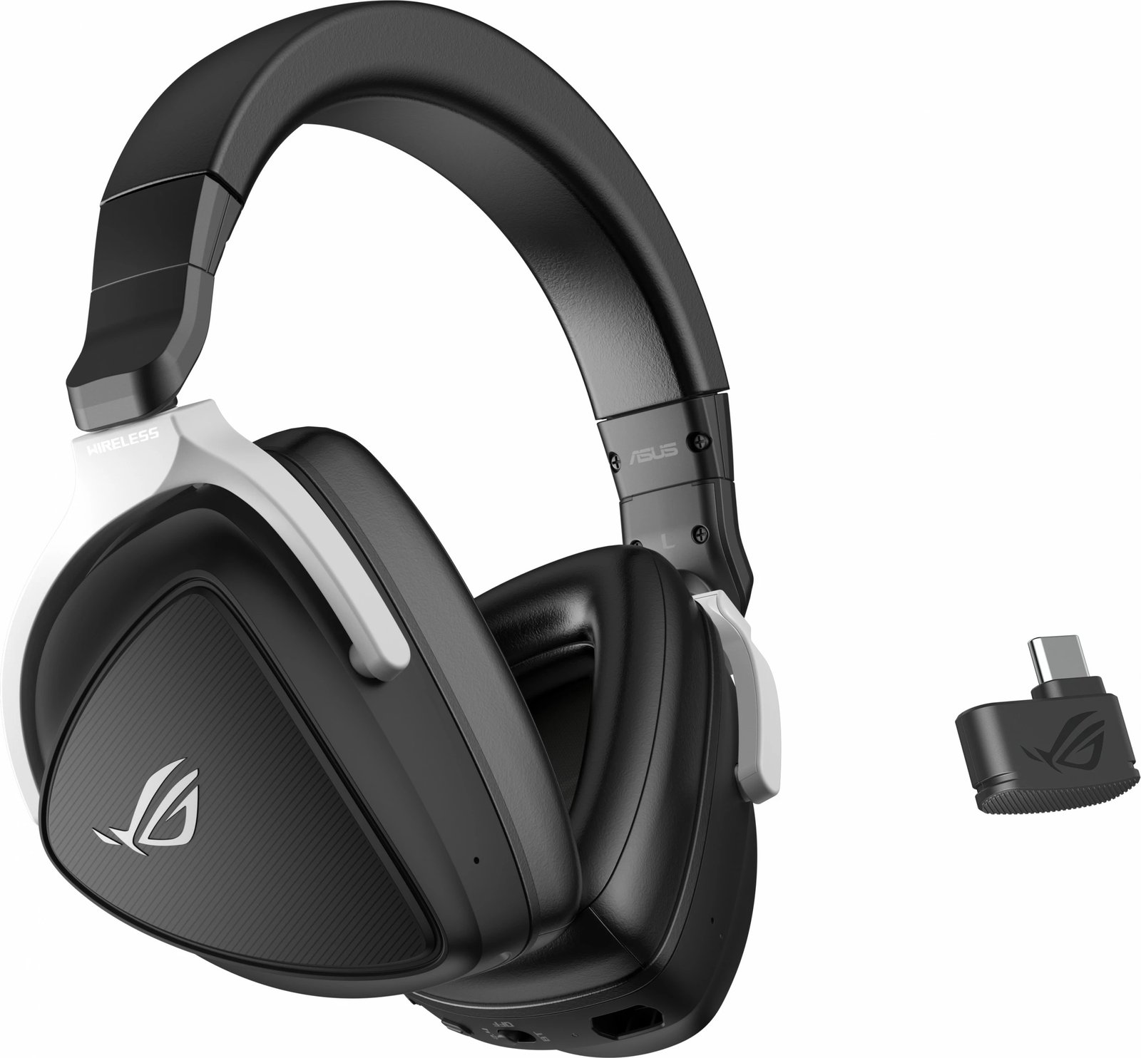 Kufje gaming ASUS ROG Delta S Wireless, wireless, 25 orë, mikrofon me anulim zhurme, e zezë