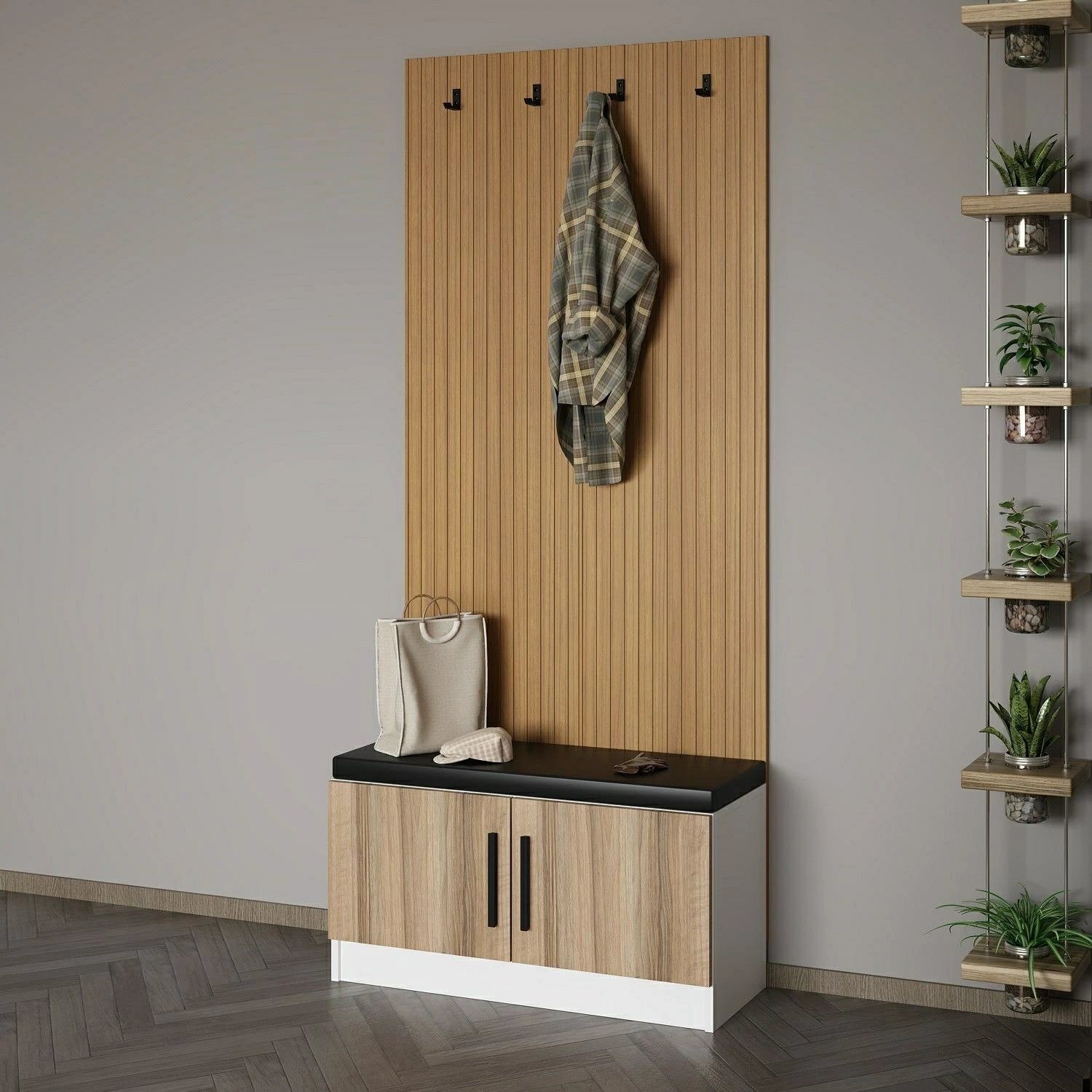 Stendë për korridor, ngjyrë arre, Skye Decor, Noah - 8299