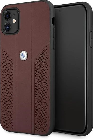 Mbështjellës BMW BMHCN61RSPPR për iPhone 11/XR, Hardcase, Lëkurë, Kuq