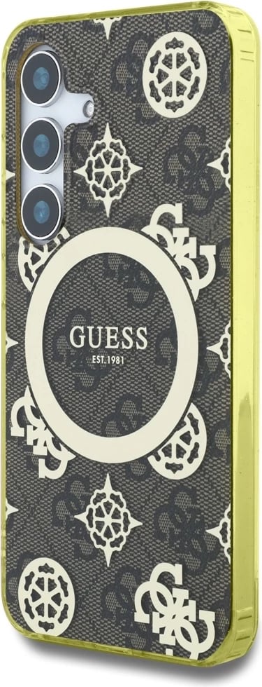 Mbështjellës Guess për Samsung Galaxy S25, MagSafe, Peony Pattern, Kafe Mbështjellës Guess për Samsung Galaxy S25, MagSafe, Peony Pattern, Kafe