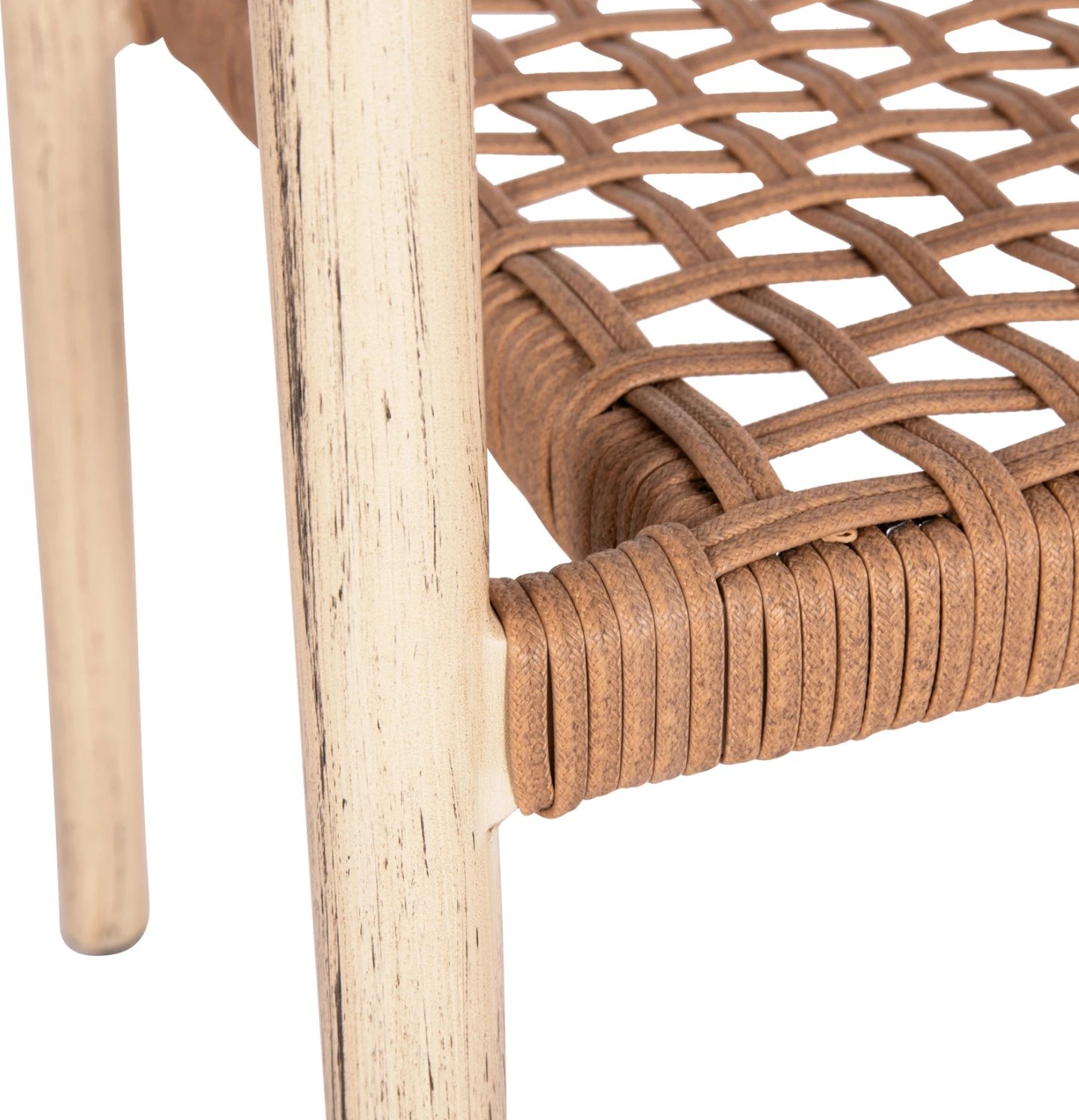 Karrige ngrënieje për jashtë KERLY, alumin ngjyrë lisi, ratan sintetik ngjyrë bronzi, FH6050.01, 54x58.5x76cm