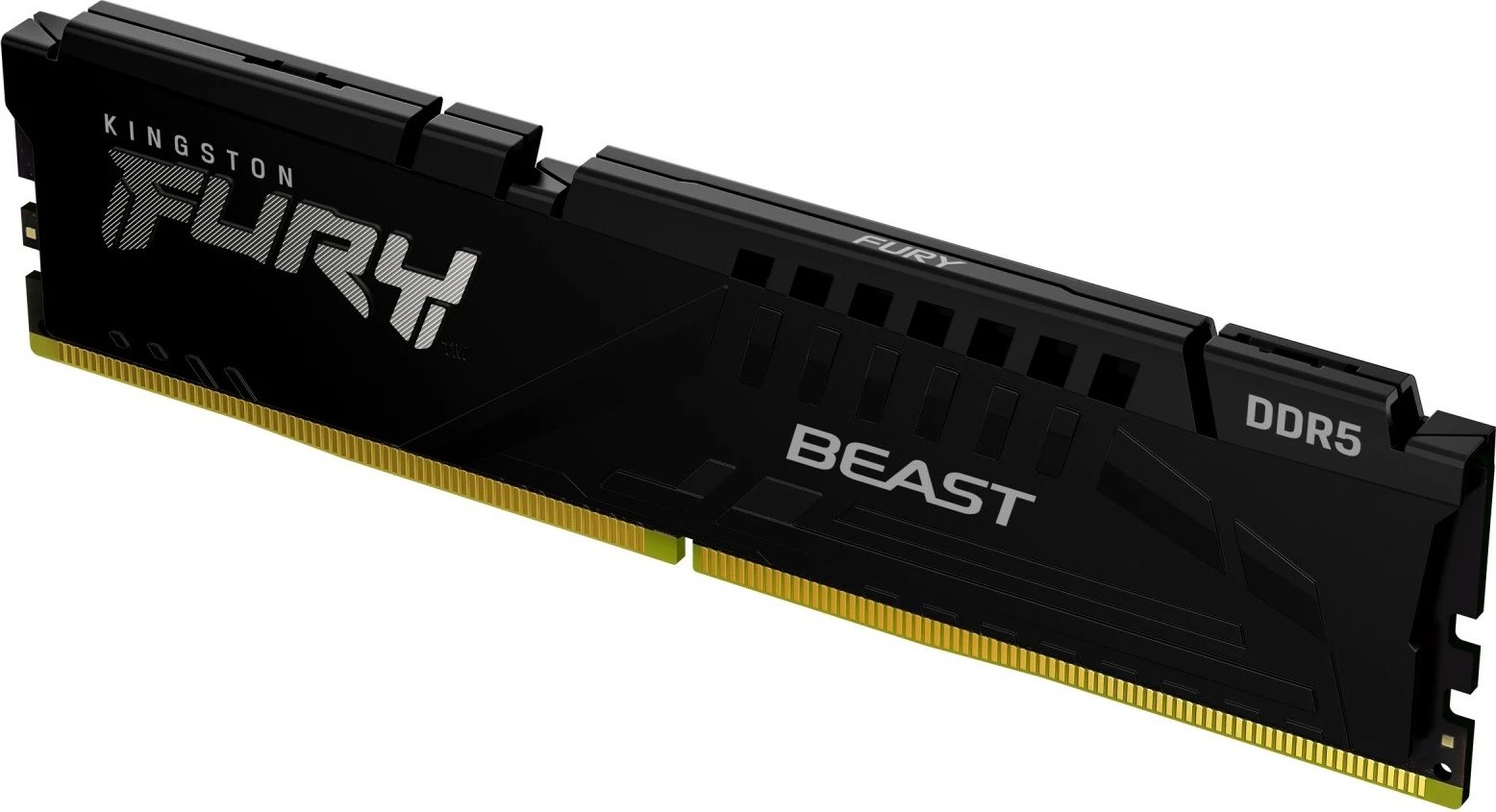 RAM Memorje Kingston Fury Beast DDR5, 16GB, 5200MHz, CL40, E zezë