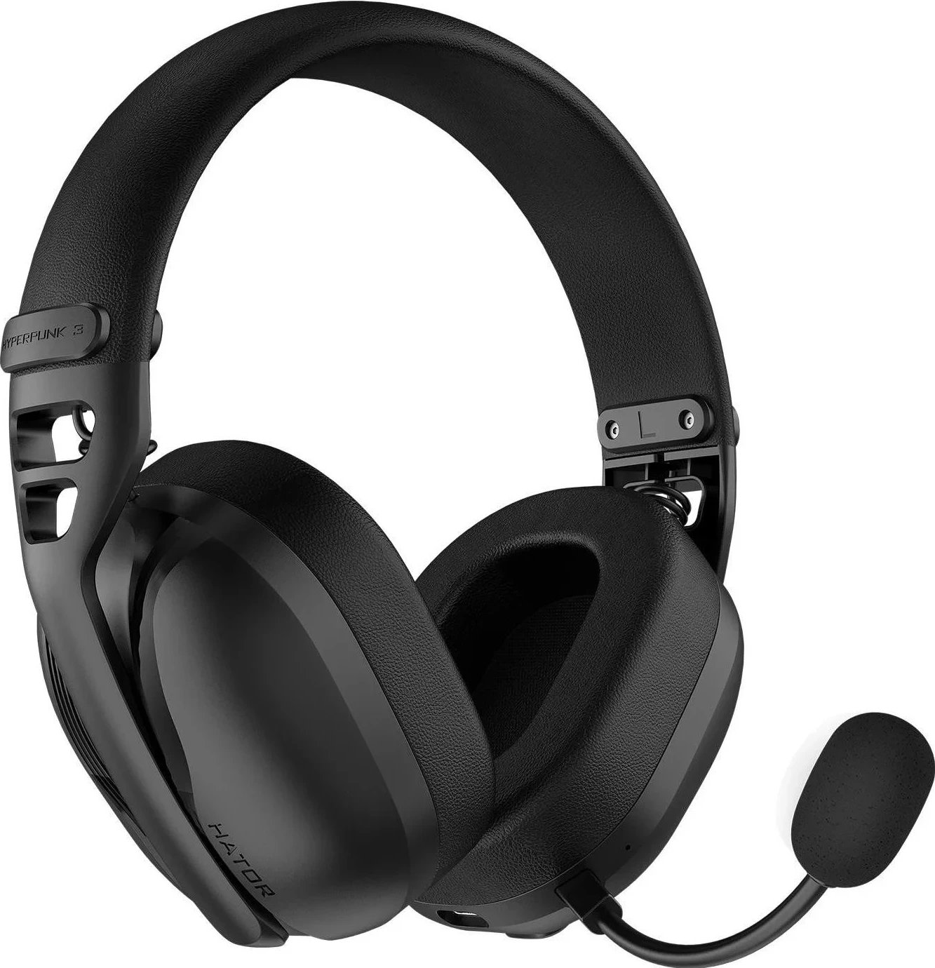 Kufje Hator Hyperpunk 3 Wireless ANC ESH15, me mikrofon të ndashëm, të zeza