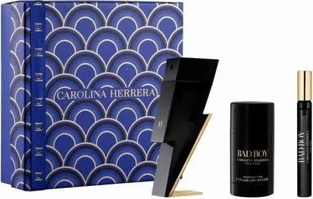 Eau de Toilette për meshkuj Carolina Herrera Bad Boy set 3 copë, 100ml