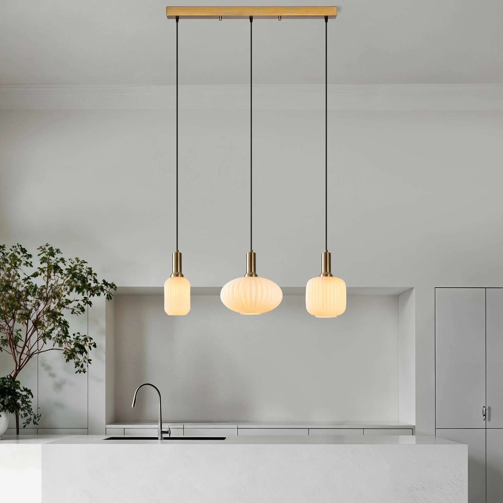 Llambë tavani Opviq, Asker, ngjyrë ari, 87x30x130cm