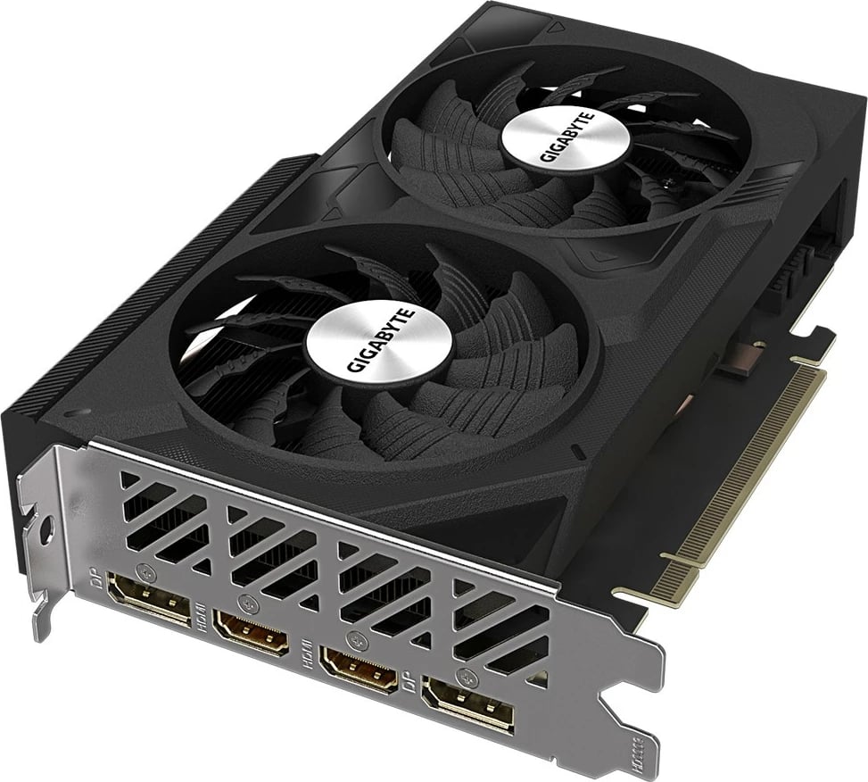 Kartelë grafike Gigabyte GeForce RTX 4060 WINDFORCE OC 8G, 8 GB, GDDR6, e zezë