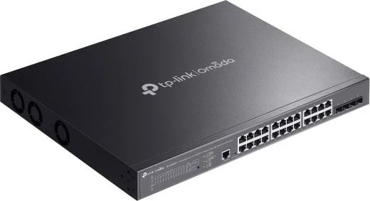 Switch TP-Link Omada SG3428XMPP, 24 porta Gigabit, PoE, 10G, rackmount, i zi