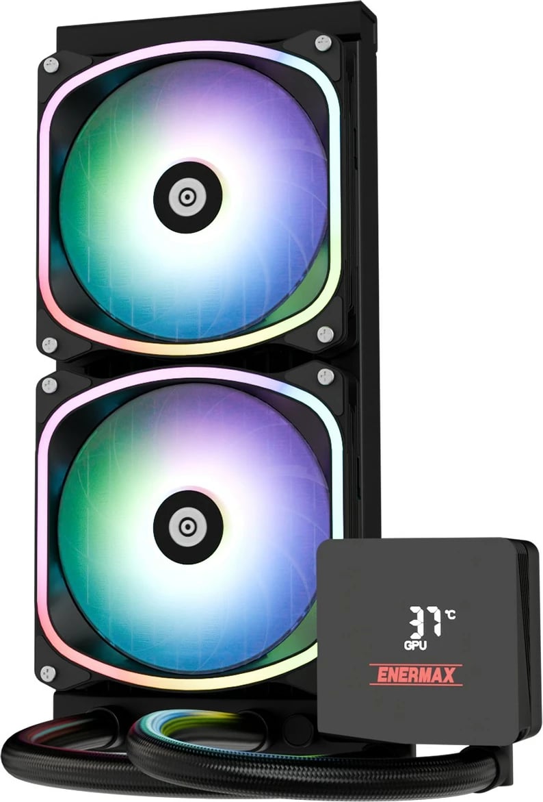 Ftohës uji Enermax Aquafusion II 240mm ARGB, i zi