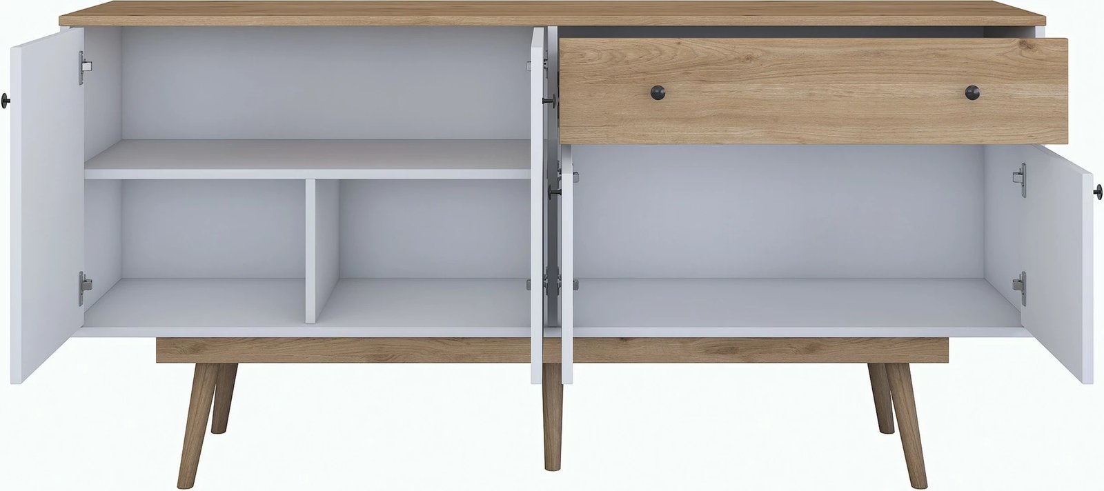 Konsol Skye Decor, ngjyrë arre dhe e bardhë, GD110 - 3327