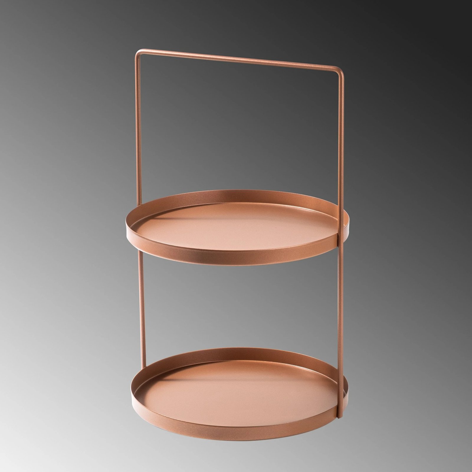 Aksesor dekorativ metalik, dy nivele, ngjyrë bakri, Tılos-A, Aberto Design