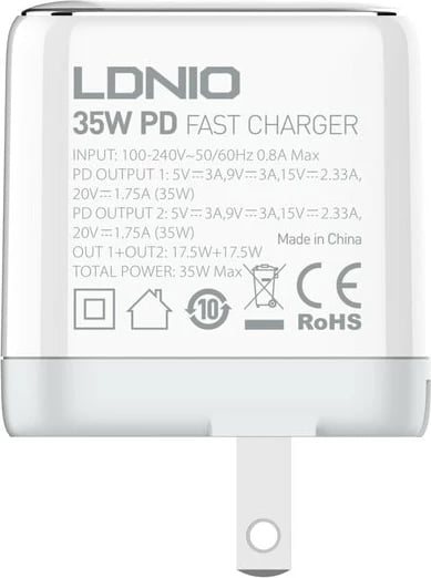 Karikues LDNIO A2528C (Bardhë)