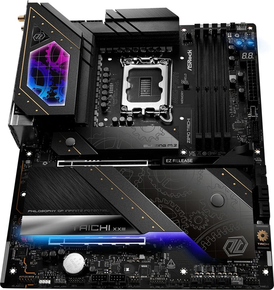 Pllakë amë ASRock Z890 Taichi, LGA1851, WiFi 7, Thunderbolt 4, e zezë