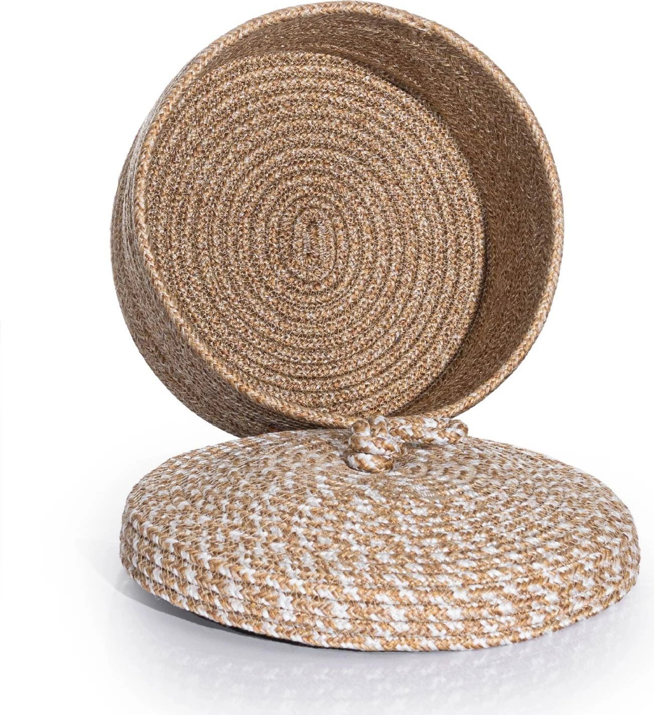 Kuti dekorative, e punuar me dorë, pambuk natyral, Aberto Design, 25x15cm