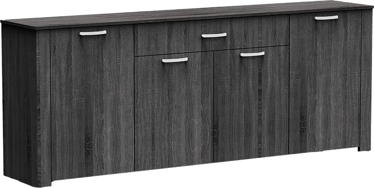 Bufe Kinley ngjyrë gri-wenge 210x40x82cm