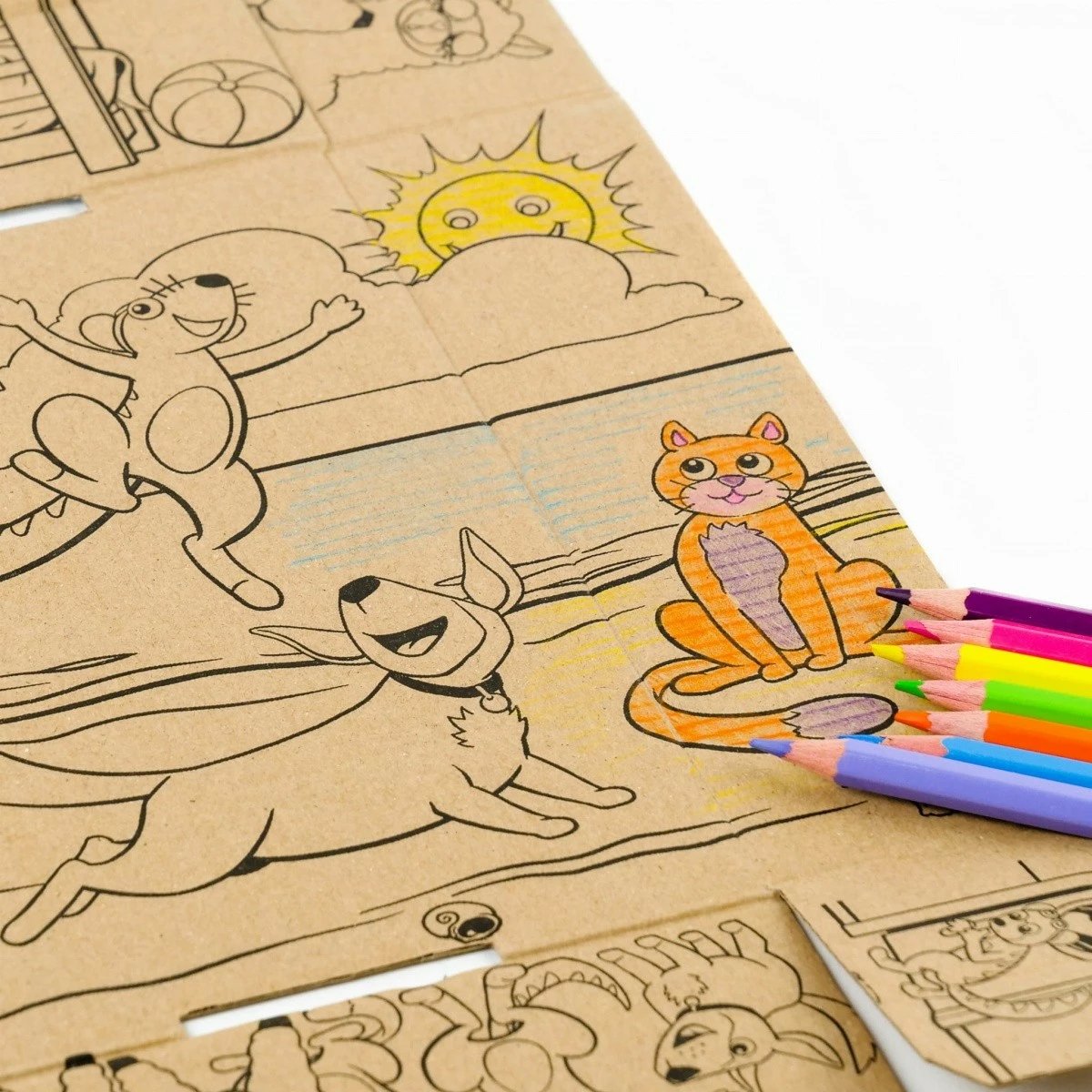 Puzzle dy-pjesësh Muduko 54437, dinosaurët dhe të vegjlit e tyre, 24 pjesë, për fëmijë