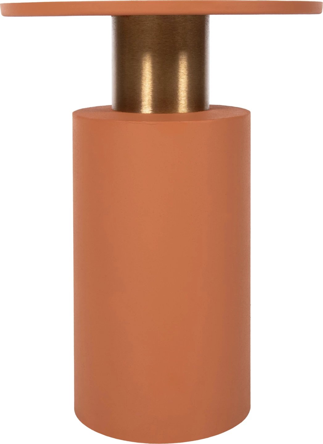 Tavolinë anësore PUNJAB FH4239.08 metalike, ngjyrë portokalli-ari/bronz Φ36x47H cm